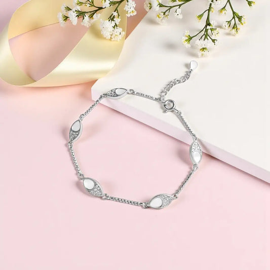Silver Elegant Adjustable Bracelet for Women