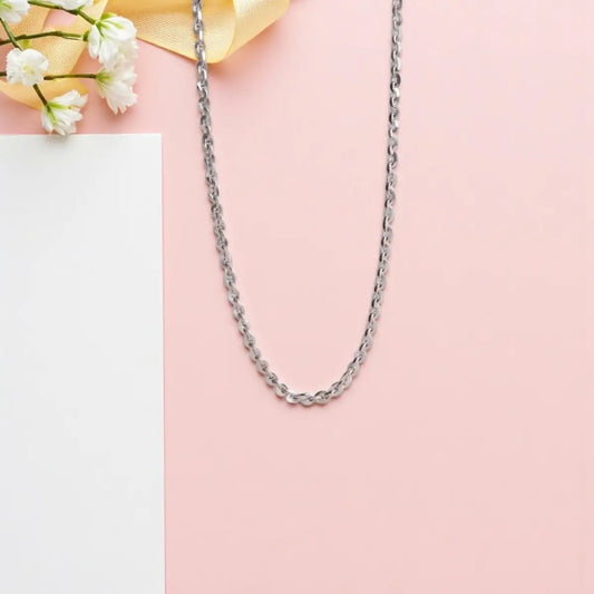 Silver Classic Adjustable Cable Chain