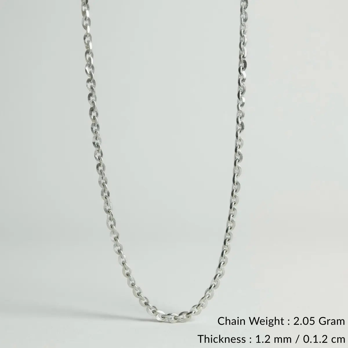Silver Classic Adjustable Cable Chain