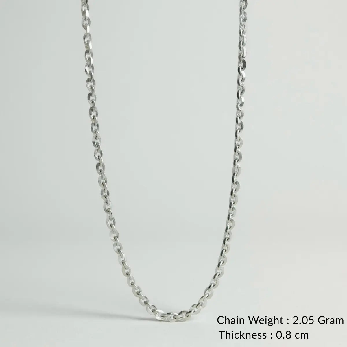 Silver Classic Adjustable Cable Chain