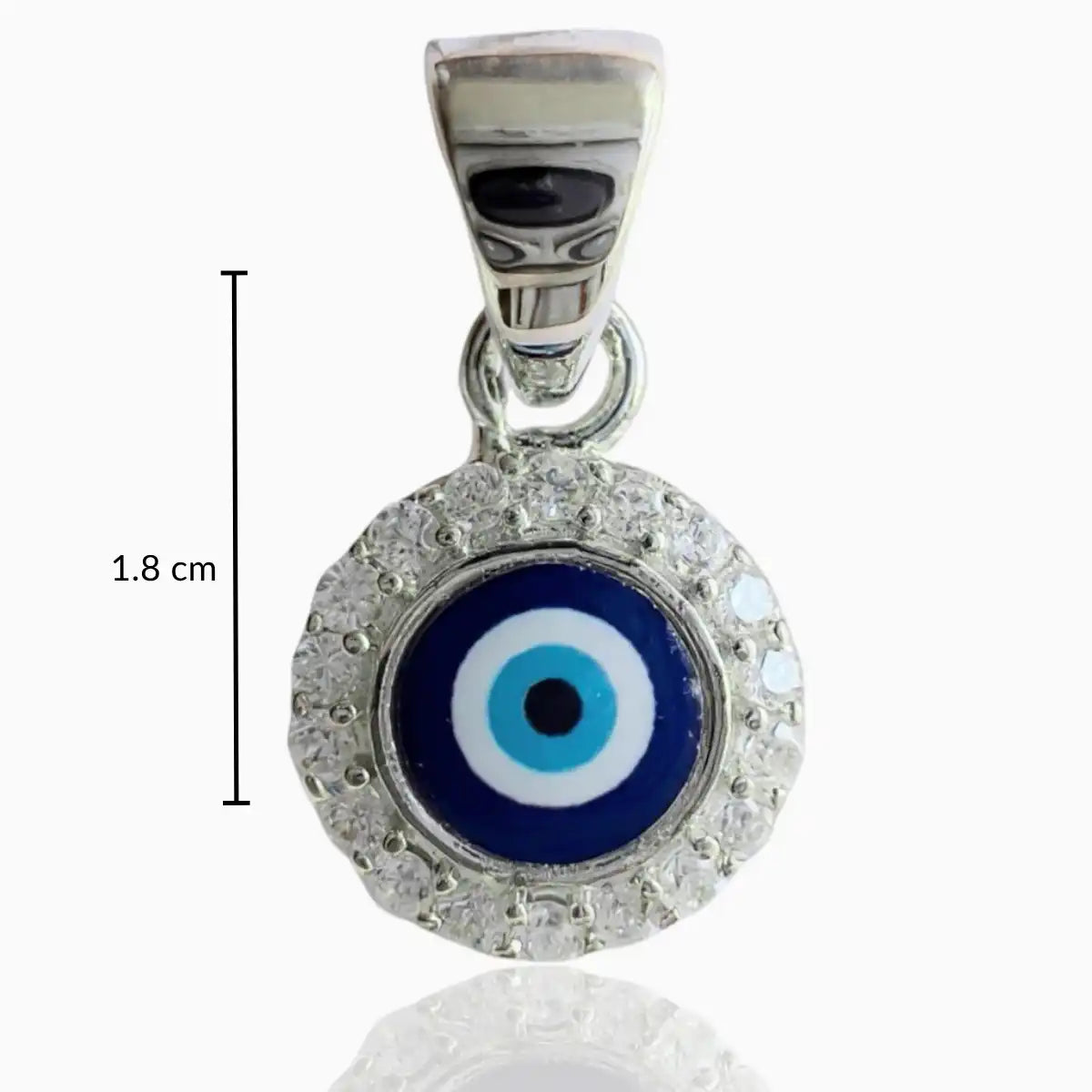 Classic Evil Eye Pendant Necklace with Box Chain