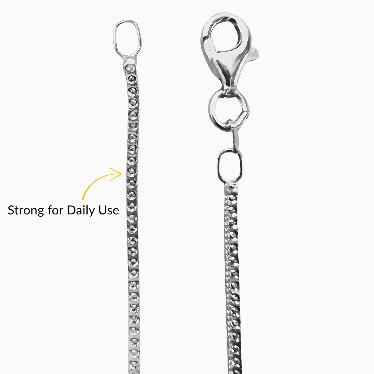 Classic Minimalist Silver Chain Anklet for Women & Girls