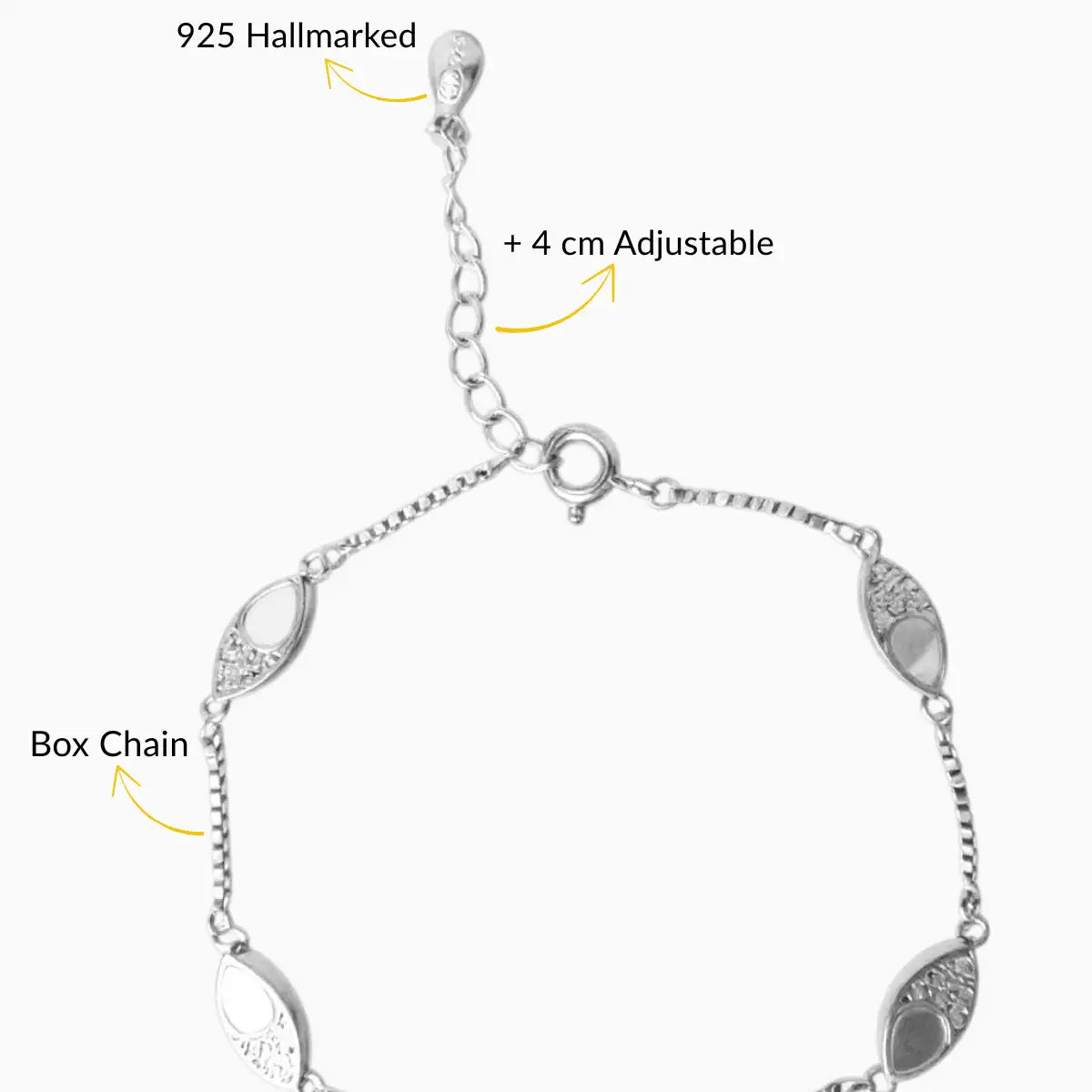 Silver Elegant Adjustable Bracelet for Women