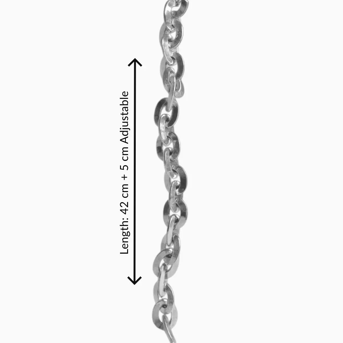 Silver Classic Adjustable Cable Chain