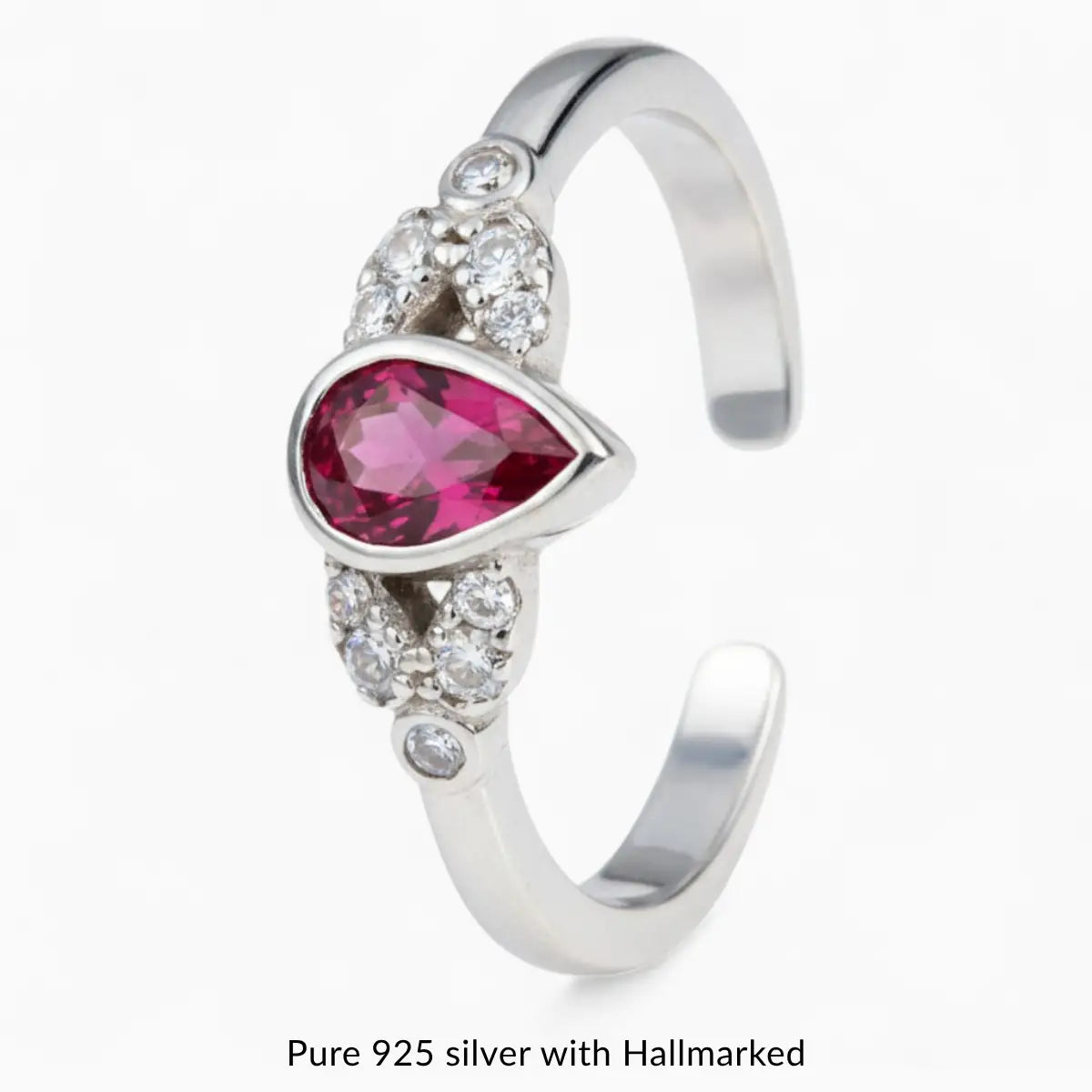 Classy Silver Adjustable Toe Ring for Women