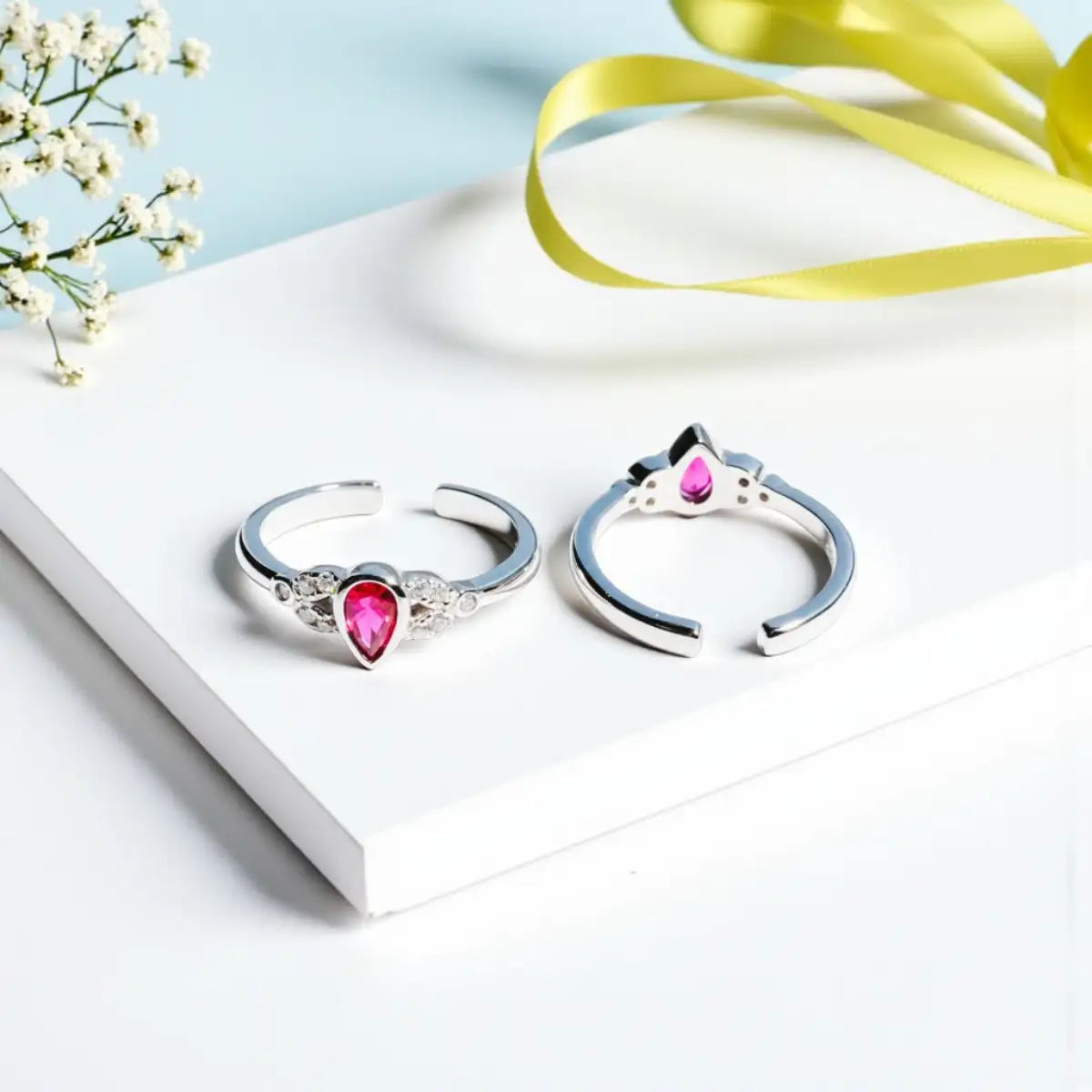 Classy Silver Adjustable Toe Ring for Women