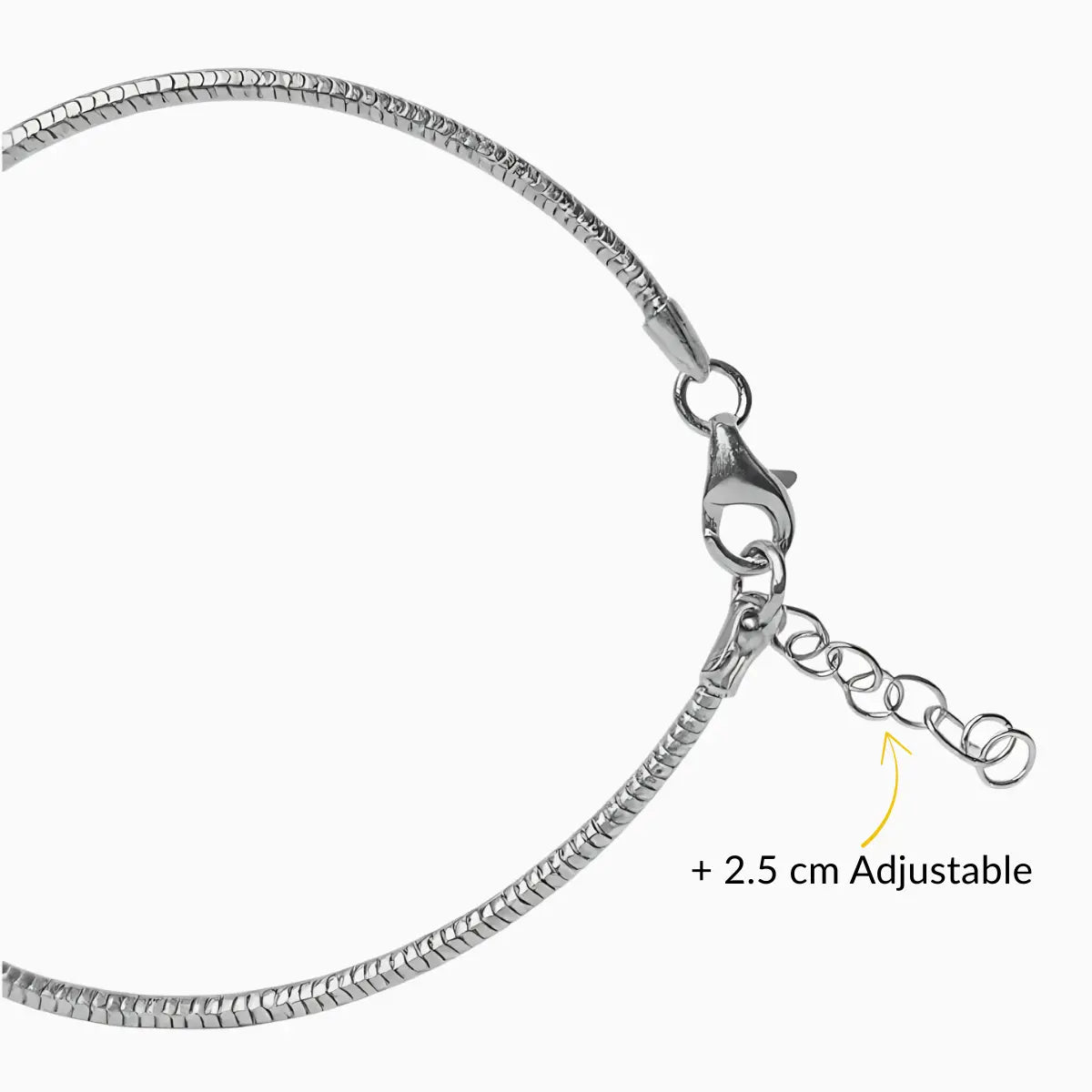 Unisex Minimalist Silver Adjustable Bracelet