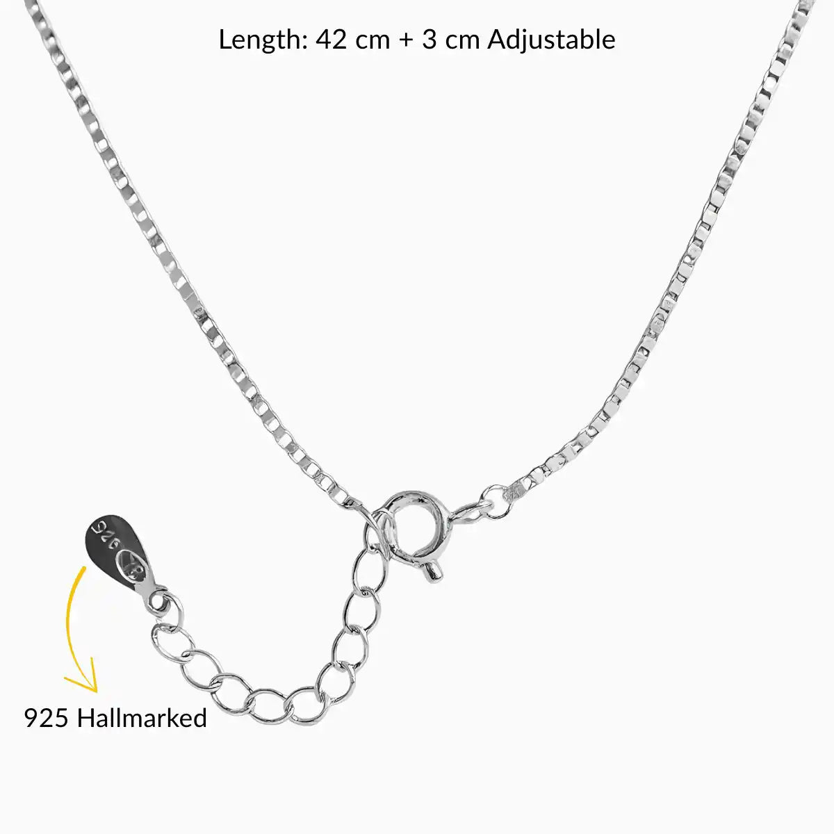 Adjustable Silver Flower Necklace for Women
