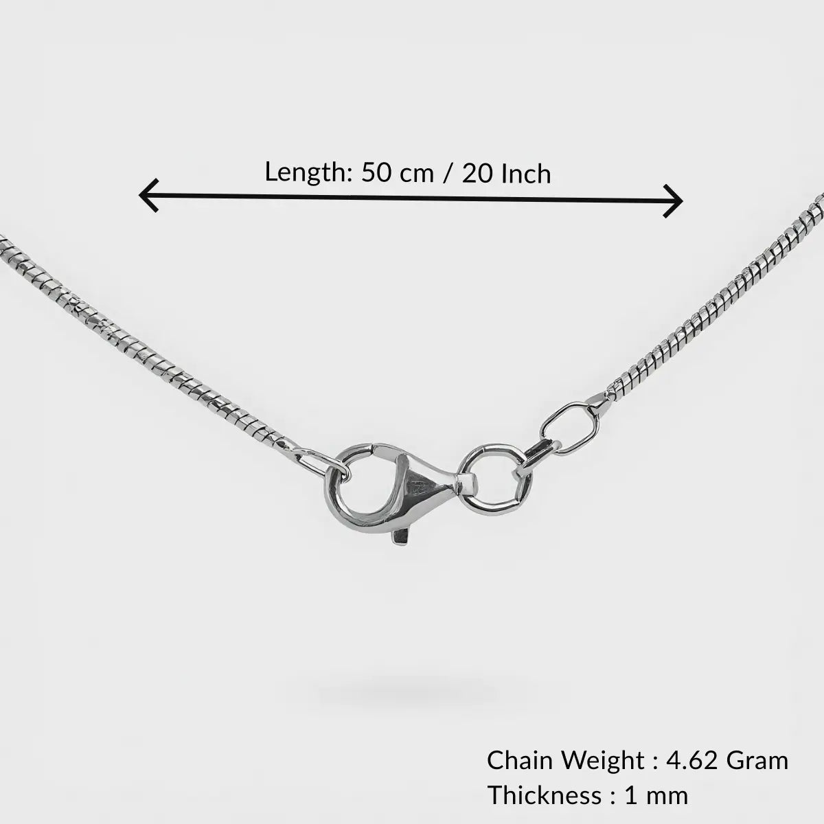 Sleek Minimalist Silver Premium Twist Chain