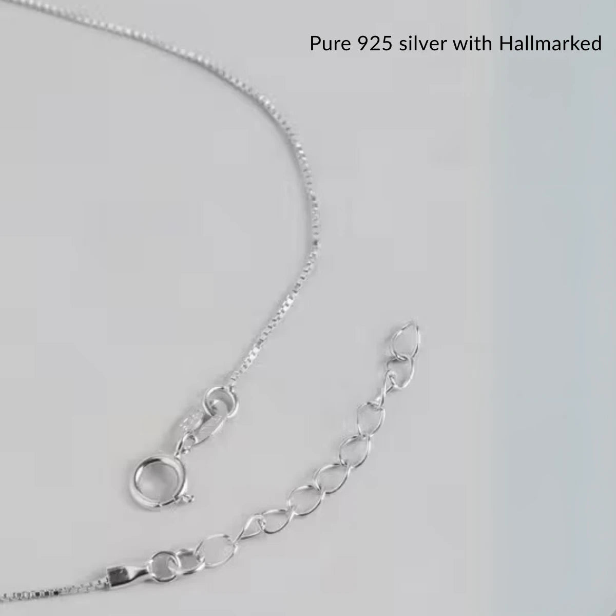 Silver Classic Simple Adjustable Box Chain