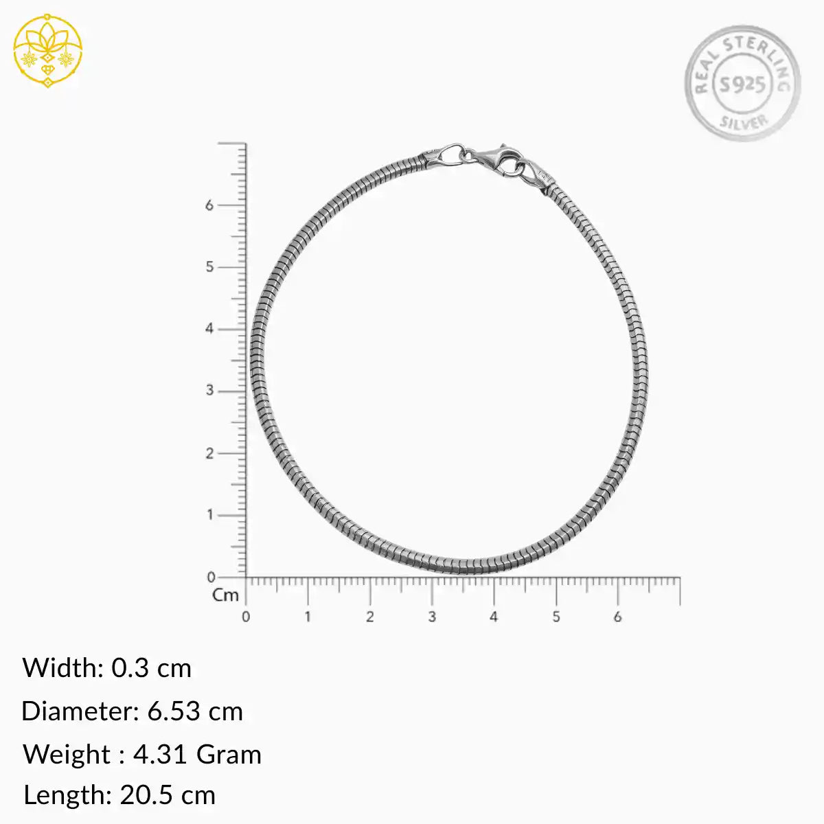 Classic Silver Bracelet For Him