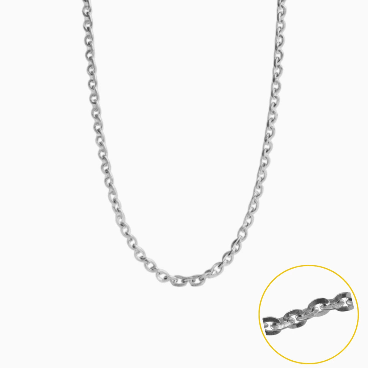 Silver Classic Adjustable Cable Chain