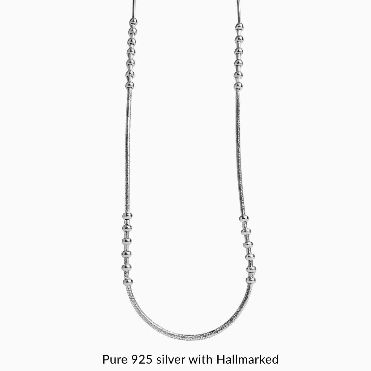 Minimalist Silver Anklet with Ball Design for Women