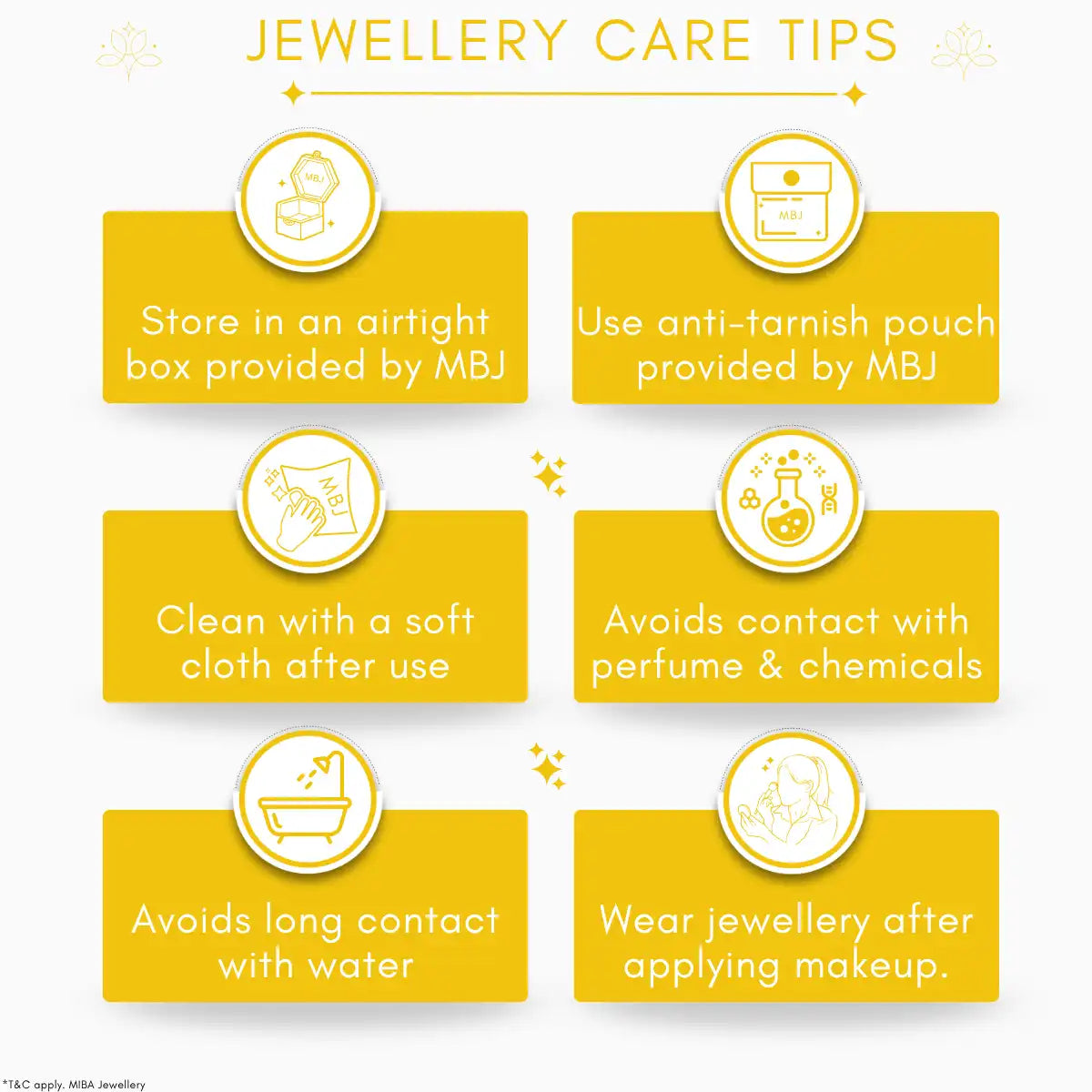 Jewellery care tips by Miba Jewellery