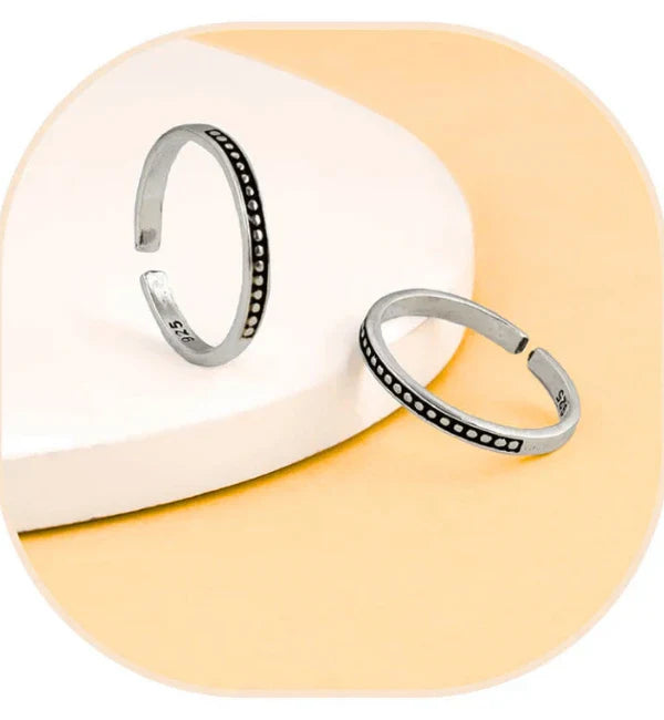 Silver toerings for women