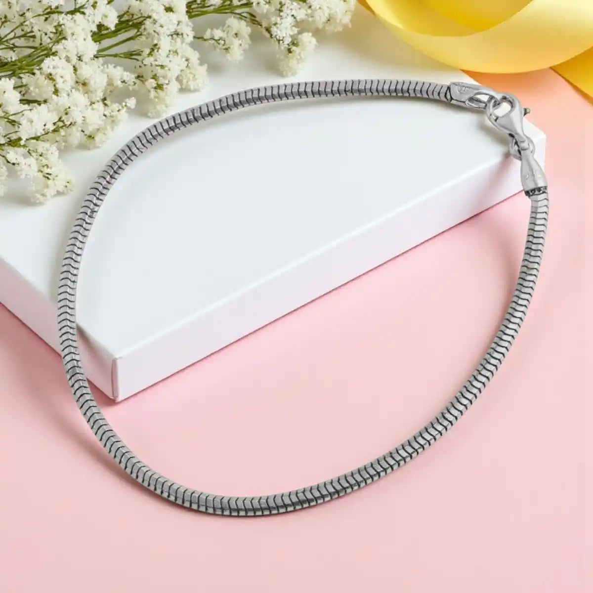 Classic Silver Bracelet For Him