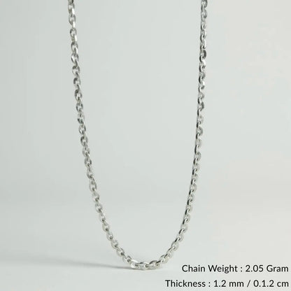 Silver Classic Adjustable Cable Chain