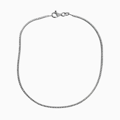 Classic Minimalist Silver Chain Anklet for Women & Girls