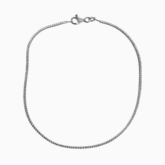 Classic Minimalist Silver Chain Anklet for Women & Girls