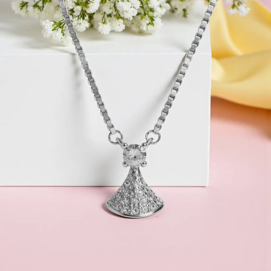 Elegant Adjustable Silver Necklace for Women