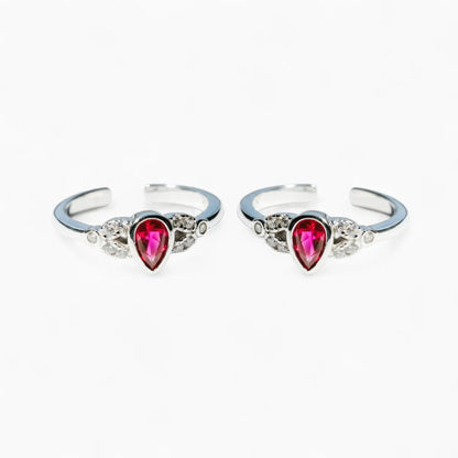 Classy Silver Adjustable Toe Ring for Women