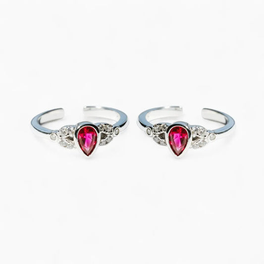 Classy Silver Adjustable Toe Ring for Women