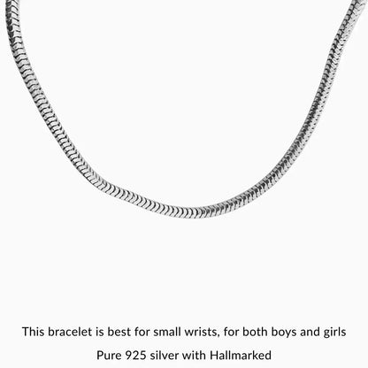 Unisex Minimalist Silver Adjustable Bracelet
