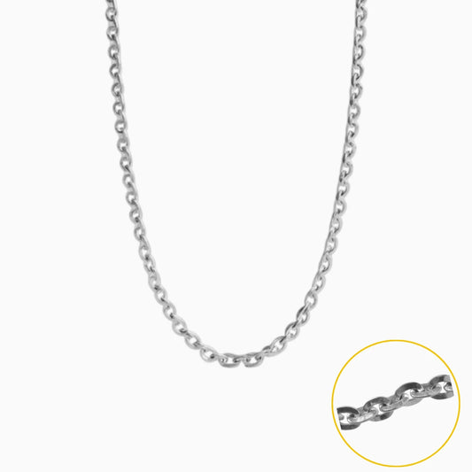 Silver Classic Adjustable Cable Chain