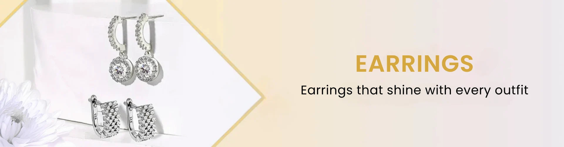 Silver earrings collection