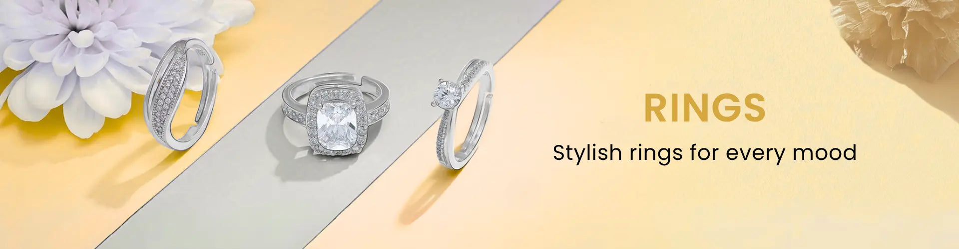 Silver rings collection