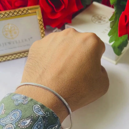 Classic Silver Bracelet For Him