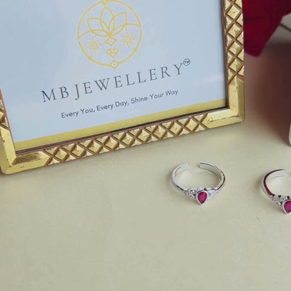 Classy Silver Adjustable Toe Ring for Women